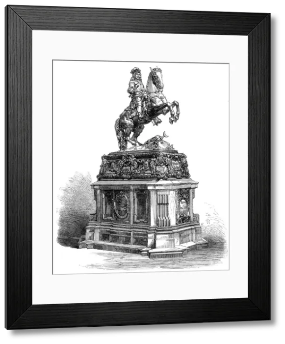 Framed Print : Statue of Prince Eugène at Vienna, 1865. Creator: Unknown Framed Print : Statue of Prince Eugène at Vienna, 1865. Creator: Unknown