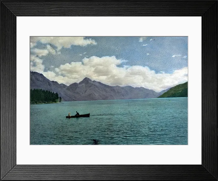Framed Print : Lake Wakatipu, 1920s. Creator: AJ Wales