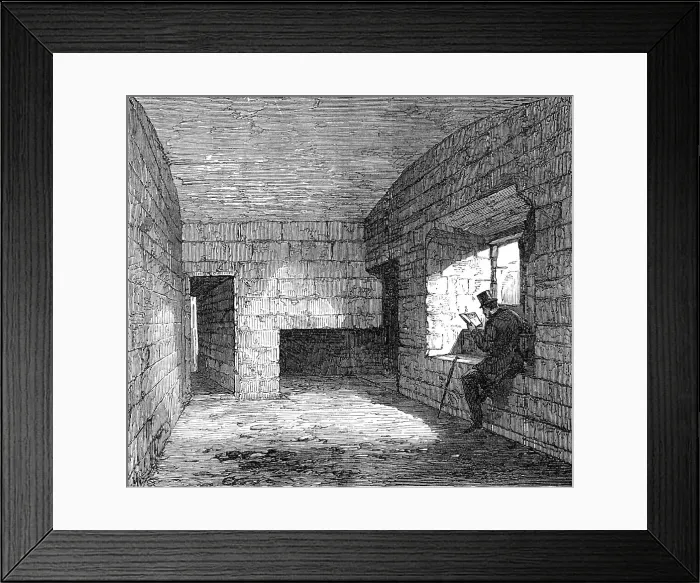 Framed Print : Room in...Carnarvon Castle, where the first Prince of Wales is said to have been born, 1868. Creator: Unknown Framed Print : Room in...Carnarvon Castle, where the first Prince of Wales is said to have been born, 1868. Creator: Unknown