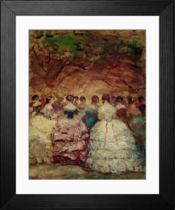 Framed Print : A Fete at the Tuileries, 1856. Creator: Adolphe Monticelli Framed Print : A Fete at the Tuileries, 1856. Creator: Adolphe Monticelli