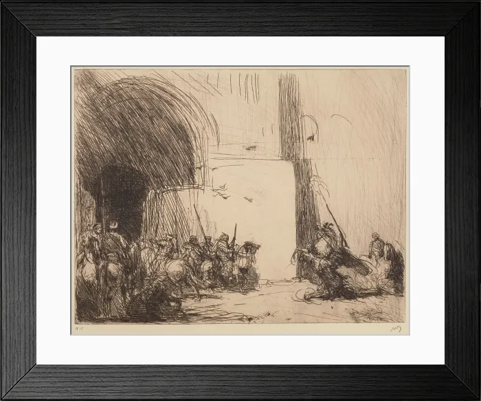 Framed Print : Fantasy, 1902. Creator: Marius Bauer Framed Print : Fantasy, 1902. Creator: Marius Bauer