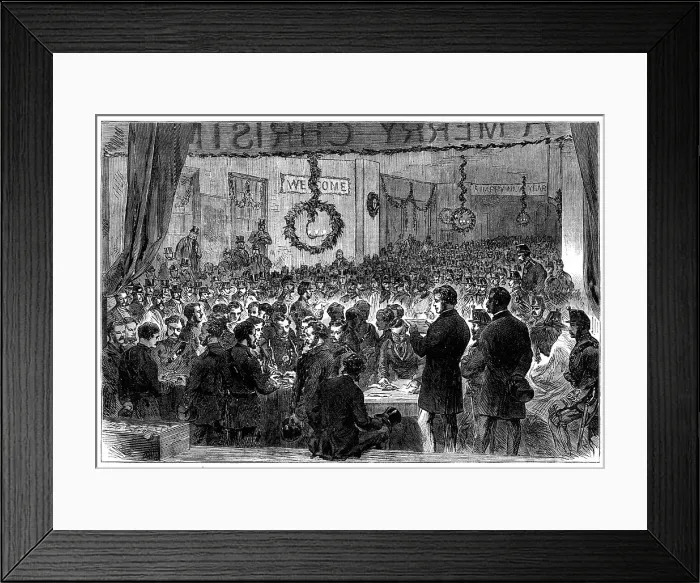 Framed Print : Swearing in the London Irish Rifle Volunteers as special constables, St Martin's-In-The-Fields, 1868 Creator: Unknown Framed Print : Swearing in the London Irish Rifle Volunteers as special constables, St Martin's-In-The-Fields, 1868 Creator: Unknown