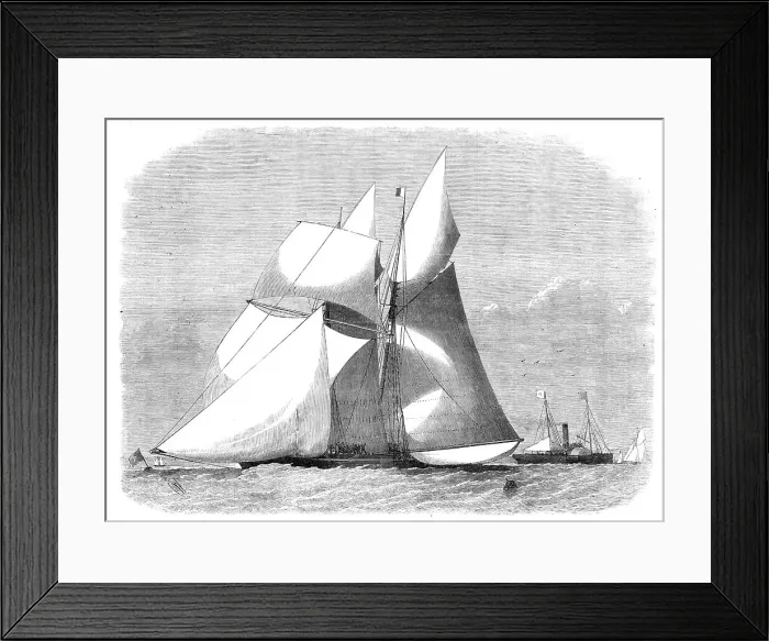 Framed Print : Sailing-match of the Royal London Yacht Club, 1868. Creator: Unknown Framed Print : Sailing-match of the Royal London Yacht Club, 1868. Creator: Unknown