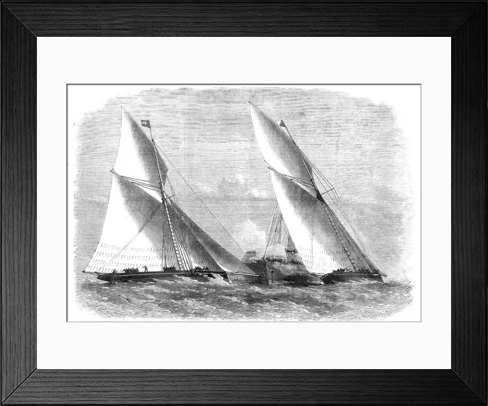 Framed Print : Sailing-match of the Royal Thames Yacht Club, 1868. Creator: Unknown Framed Print : Sailing-match of the Royal Thames Yacht Club, 1868. Creator: Unknown