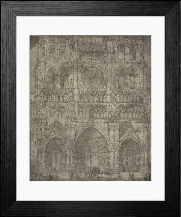 Framed Print : Amiens Cathedral, c.1890-91. Creator: Marius Bauer Framed Print : Amiens Cathedral, c.1890-91. Creator: Marius Bauer