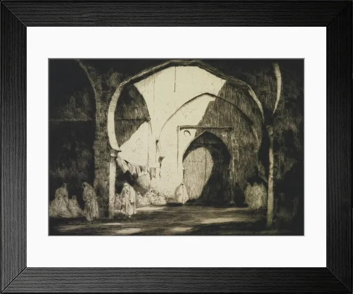 Framed Print : Market, Fez, 1929. Creator: Martin Hardie Framed Print : Market, Fez, 1929. Creator: Martin Hardie