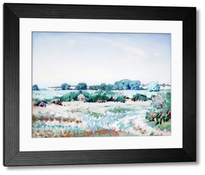 Framed Print : Pareora riverbed, 1920-1950. Creator: Archibald Frank Nicoll Framed Print : Pareora riverbed, 1920-1950. Creator: Archibald Frank Nicoll