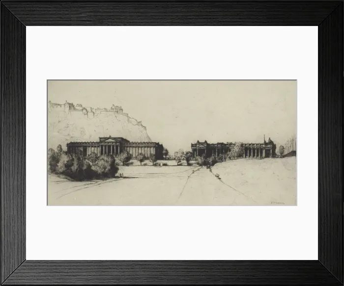 Framed Print : Royal Scottish Academy, 1916. Creator: David Young Cameron Framed Print : Royal Scottish Academy, 1916. Creator: David Young Cameron