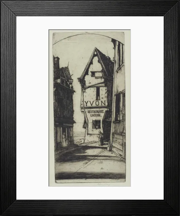 Framed Print : Yvon, 1911. Creator: David Young Cameron Framed Print : Yvon, 1911. Creator: David Young Cameron