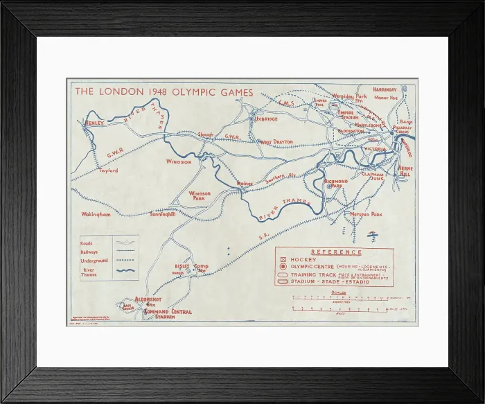Framed Print : The 1948 London Olympic Games - back cover, 1948. Creator: Unknown Framed Print : The 1948 London Olympic Games - back cover, 1948. Creator: Unknown