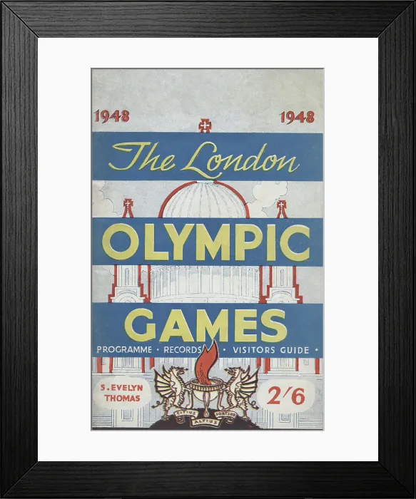 Framed Print : The 1948 London Olympic Games - front cover, 1948. Creator: Unknown Framed Print : The 1948 London Olympic Games - front cover, 1948. Creator: Unknown