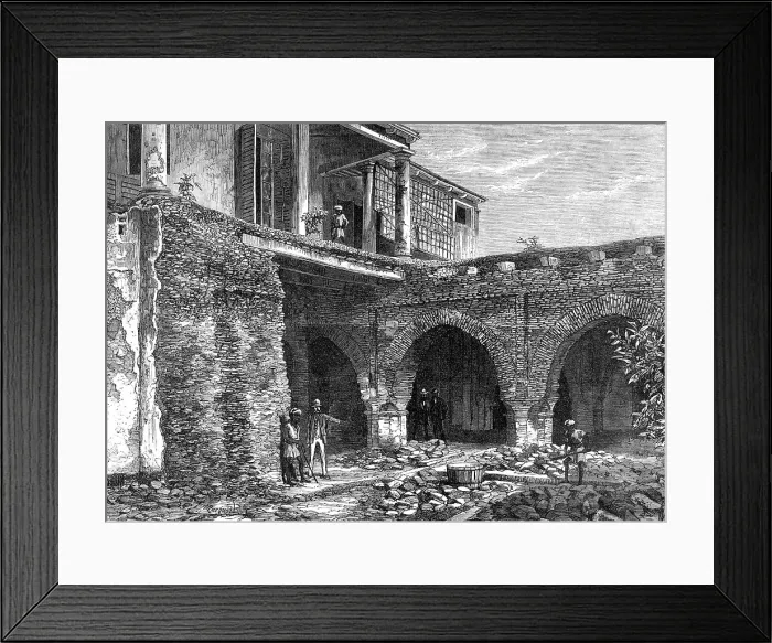 Framed Print : Part of the Old Fort, Calcutta, 1869. Creator: Unknown Framed Print : Part of the Old Fort, Calcutta, 1869. Creator: Unknown