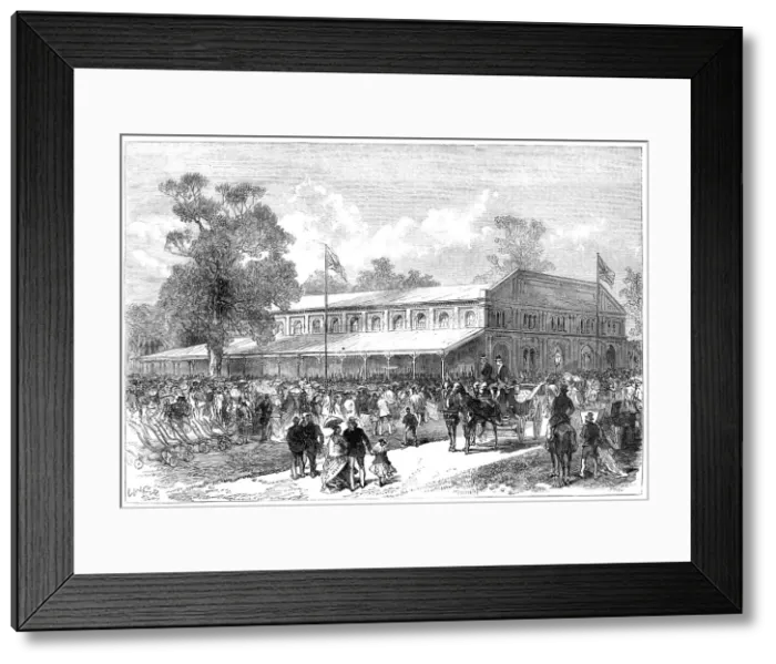 Framed Print : Prince Alfred in Australia:Horticultural and Agricultural Exhibition of South Australia, 1868. Creator: C. R Framed Print : Prince Alfred in Australia:Horticultural and Agricultural Exhibition of South Australia, 1868. Creator: C. R