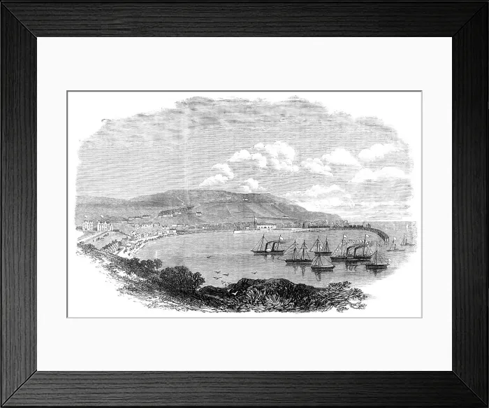 Framed Print : Prince Arthur's visit to the Isle of Man: Port Erin, 1869. Creator: Unknown Framed Print : Prince Arthur's visit to the Isle of Man: Port Erin, 1869. Creator: Unknown