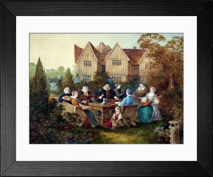 Framed Print : Evensong, 1869. Creator: Arthur George Bell Framed Print : Evensong, 1869. Creator: Arthur George Bell