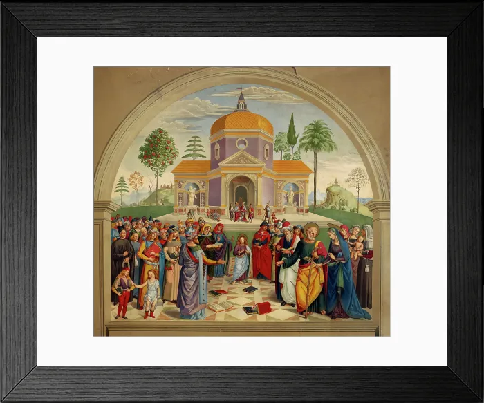 Framed Print : Christ among the doctors, c1865. Creator: Bernardino Pinturicchio Framed Print : Christ among the doctors, c1865. Creator: Bernardino Pinturicchio
