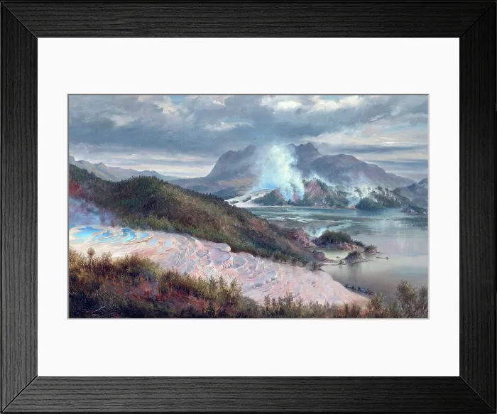 Framed Print : Pink Terraces, 1886. Creator: Charles Blomfield Framed Print : Pink Terraces, 1886. Creator: Charles Blomfield