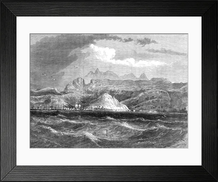 Framed Print : Port Louis, Mauritius, 1868. Creator: Unknown Framed Print : Port Louis, Mauritius, 1868. Creator: Unknown