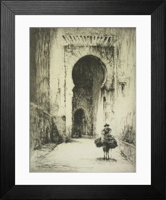 Framed Print : Gate of Justice, Granada, c. 1930. Creator: Sydney Mackenzie Litten Framed Print : Gate of Justice, Granada, c. 1930. Creator: Sydney Mackenzie Litten