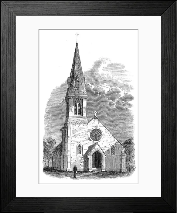 Framed Print : Seamen's Church, Pootung, Shanghai, 1868. Creator: Unknown Framed Print : Seamen's Church, Pootung, Shanghai, 1868. Creator: Unknown