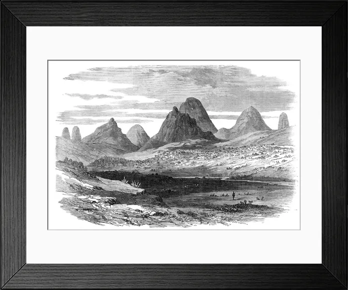 Framed Print : The Abyssinian Expedition: Adowa, from the road to Axum, 1868. Creator: Unknown Framed Print : The Abyssinian Expedition: Adowa, from the road to Axum, 1868. Creator: Unknown