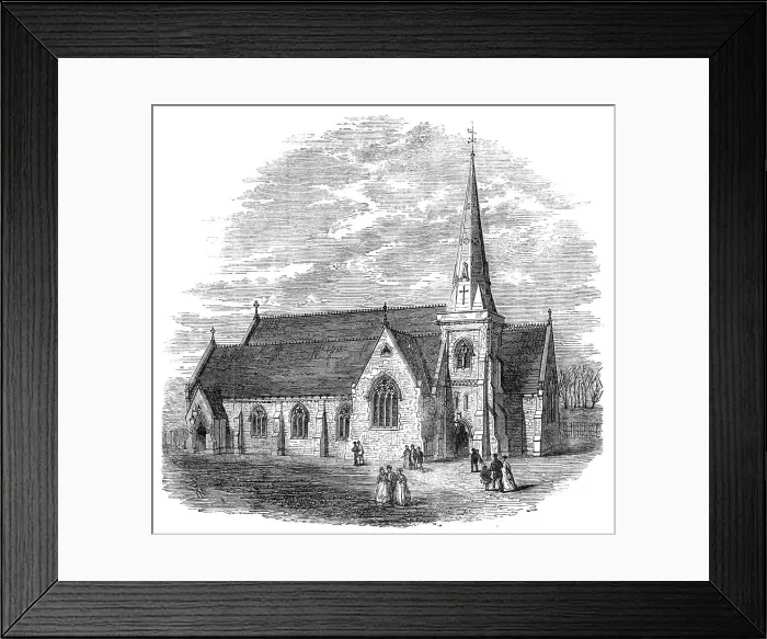 Framed Print : St. Jude's Church, Brockwell Park, Brixton, 1869. Creator: Unknown Framed Print : St. Jude's Church, Brockwell Park, Brixton, 1869. Creator: Unknown