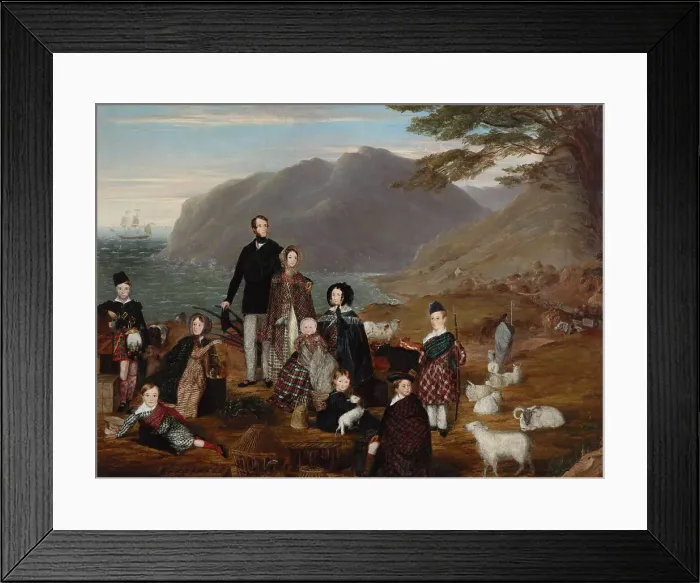 Framed Print : The emigrants, 1844. Creator: William Allsworth Framed Print : The emigrants, 1844. Creator: William Allsworth
