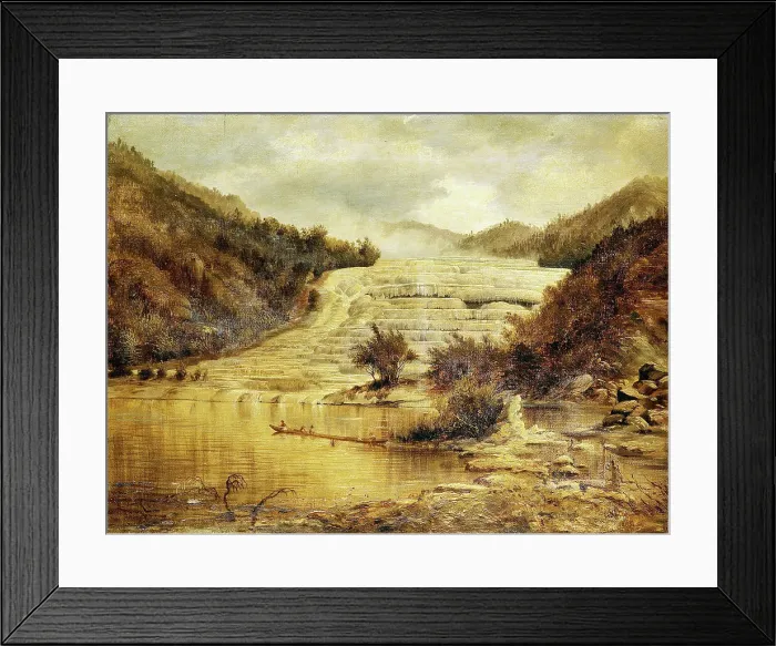 Framed Print : The Terraces (the pink terraces), 1885. Creator: Charles Blomfield Framed Print : The Terraces (the pink terraces), 1885. Creator: Charles Blomfield