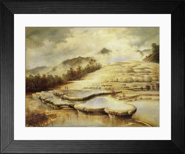 Framed Print : The Terraces (the white terraces), 1885. Creator: Charles Blomfield Framed Print : The Terraces (the white terraces), 1885. Creator: Charles Blomfield