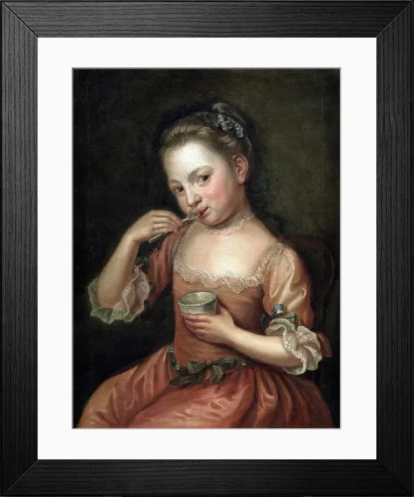 Framed Print : The sense of taste, c1750. Creator: Unknown Framed Print : The sense of taste, c1750. Creator: Unknown
