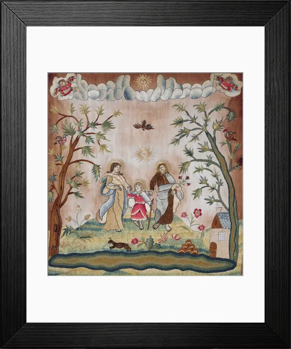 Framed Print : Embroidered picture, c1640. Creator: Unknown Framed Print : Embroidered picture, c1640. Creator: Unknown