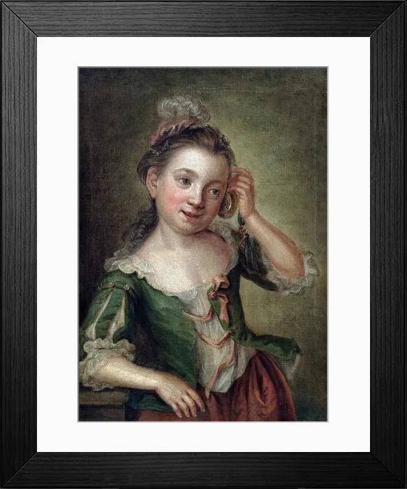 Framed Print : The sense of hearing, c1750. Creator: Unknown Framed Print : The sense of hearing, c1750. Creator: Unknown