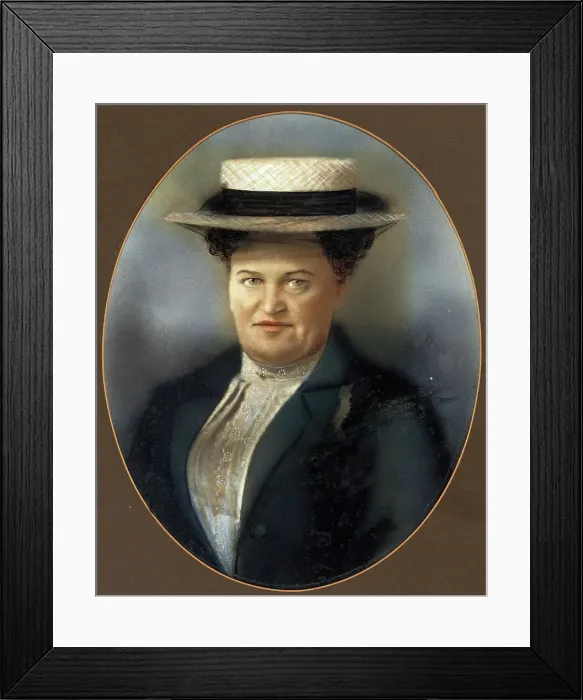 Framed Print : Mrs E. M. Smith of Dannevirke, 1890. Creator: Unknown Framed Print : Mrs E. M. Smith of Dannevirke, 1890. Creator: Unknown