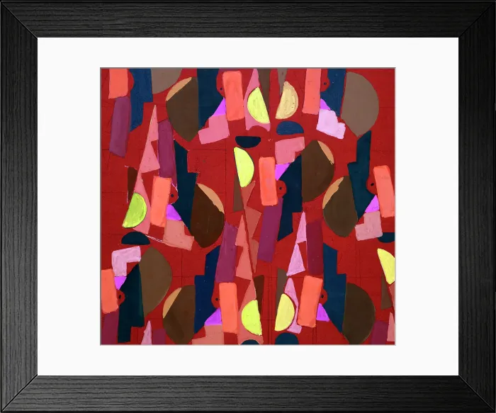 Framed Print : Untitled (Textile design no VI), c1925. Creator: Frances Hodgkins Framed Print : Untitled (Textile design no VI), c1925. Creator: Frances Hodgkins