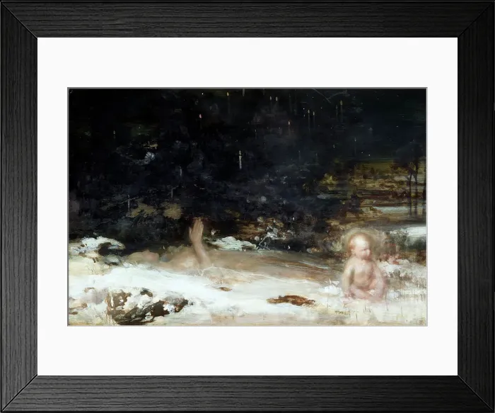 Framed Print : The death of the year, 1910-1912. Creator: Charles Sims Framed Print : The death of the year, 1910-1912. Creator: Charles Sims