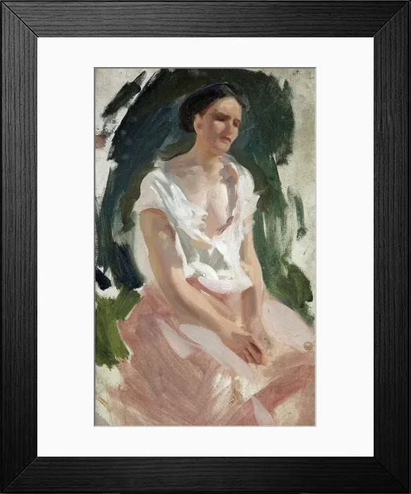 Framed Print : Figure of a woman, c1905. Creator: Charles Sims Framed Print : Figure of a woman, c1905. Creator: Charles Sims