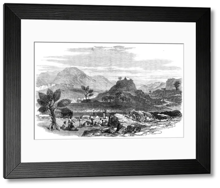 Framed Print : The Abyssinian Expedition: the Hot Springs of Ailet, 1868. Creator: Unknown Framed Print : The Abyssinian Expedition: the Hot Springs of Ailet, 1868. Creator: Unknown