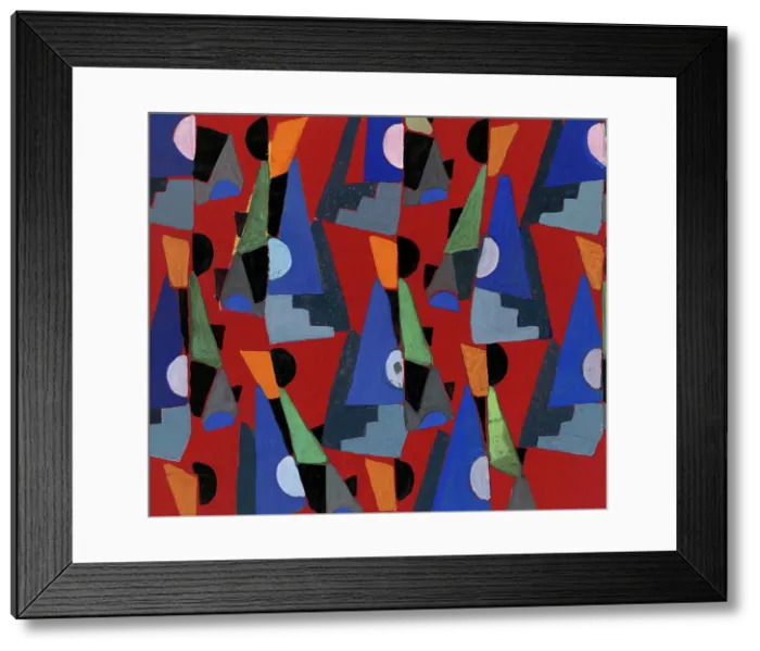 Framed Print : Untitled (Textile design no VIII), c1925. Creator: Frances Hodgkins Framed Print : Untitled (Textile design no VIII), c1925. Creator: Frances Hodgkins