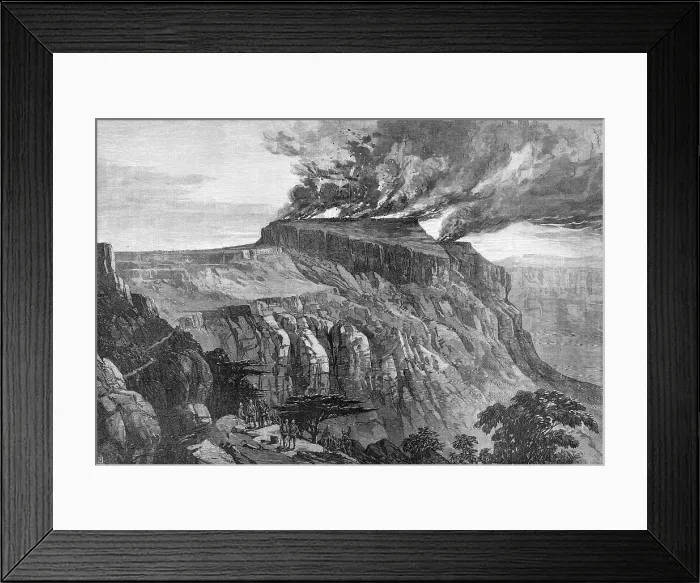 Framed Print : The Abyssinian Expedition: the destruction of Magdala, 1868. Creator: Unknown