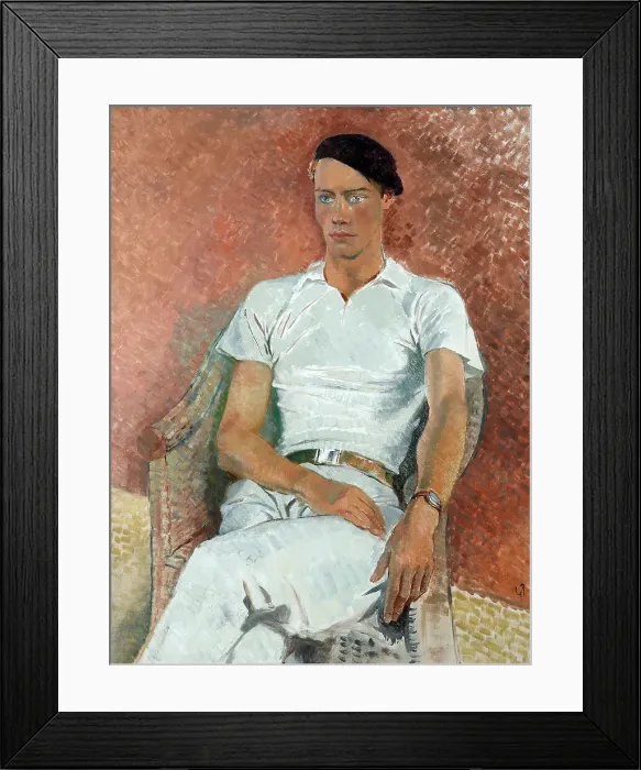 Framed Print : Man in white, 1933. Creator: Glyn Warren Philpot Framed Print : Man in white, 1933. Creator: Glyn Warren Philpot