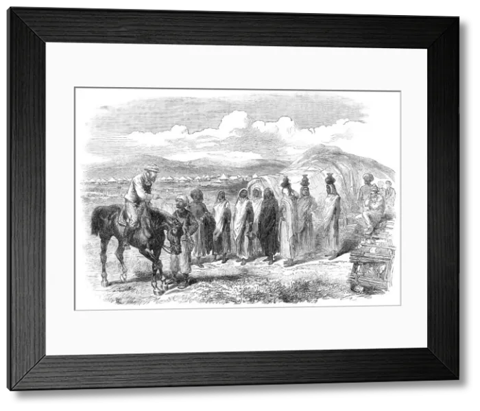 Framed Print : The Expedition to Abyssinia: water-carriers and camp followers, 1868. Creator: Unknown Framed Print : The Expedition to Abyssinia: water-carriers and camp followers, 1868. Creator: Unknown