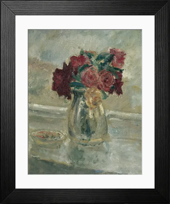 Framed Print : Roses in a vase, c1939. Creator: Ethel Walker Framed Print : Roses in a vase, c1939. Creator: Ethel Walker