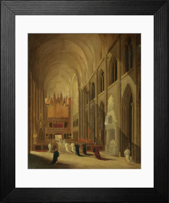 Framed Print : Going to Mass, c1840s. Creator: David Roberts Framed Print : Going to Mass, c1840s. Creator: David Roberts