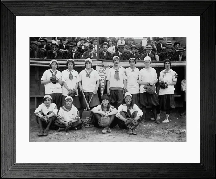 Framed Print : New York Female Giants (baseball), 1913. Creator: Bain News Service