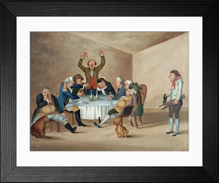 Framed Print : A long story, (1784?). Creator: Henry William Bunbury Framed Print : A long story, (1784?). Creator: Henry William Bunbury