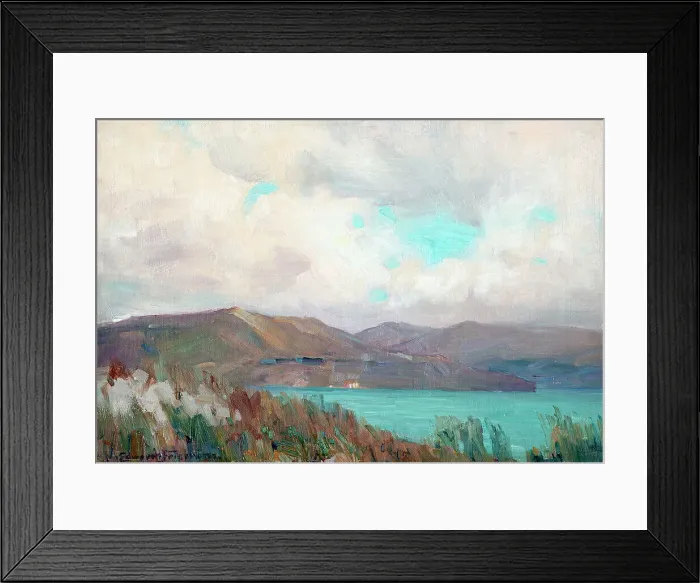 Framed Print : Wellington Harbour from Muritai, c1910. Creator: Clas Edvard Fristrom Framed Print : Wellington Harbour from Muritai, c1910. Creator: Clas Edvard Fristrom