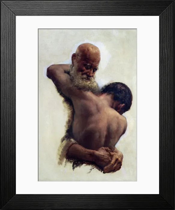 Framed Print : The prodigal's return, c1900. Creator: Edward Stott Framed Print : The prodigal's return, c1900. Creator: Edward Stott
