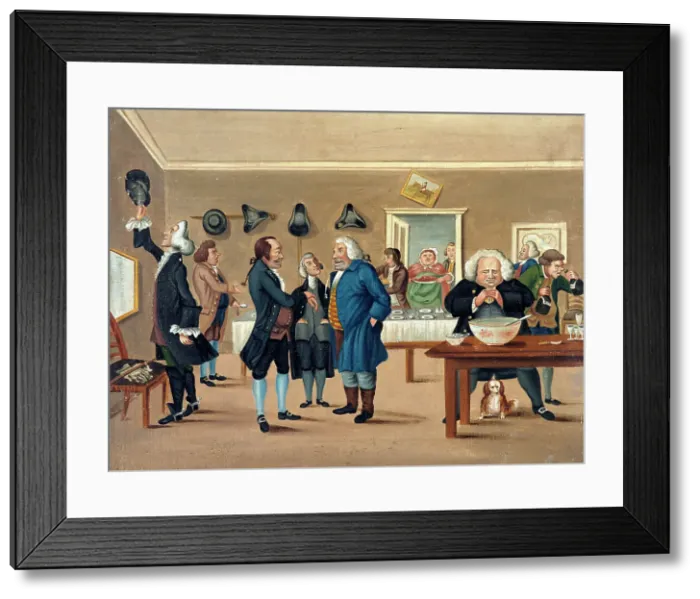 Framed Print : The country club, (1788?). Creator: Henry William Bunbury Framed Print : The country club, (1788?). Creator: Henry William Bunbury