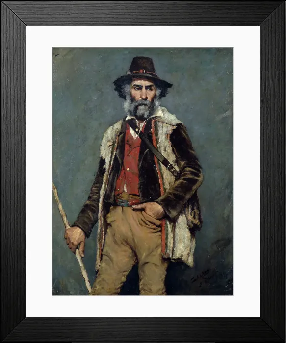Framed Print : Italian goatherd, 1884. Creator: Eleanor Sperrey Framed Print : Italian goatherd, 1884. Creator: Eleanor Sperrey