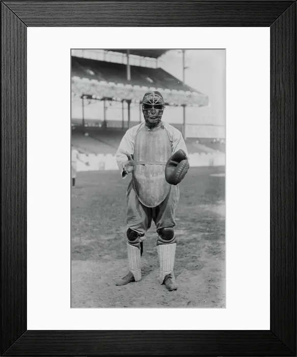 Framed Print : Ernie Krueger, Cleveland AL, at Polo Grounds, NY (baseball), 1913. Creator: Bain News Service Framed Print : Ernie Krueger, Cleveland AL, at Polo Grounds, NY (baseball), 1913. Creator: Bain News Service